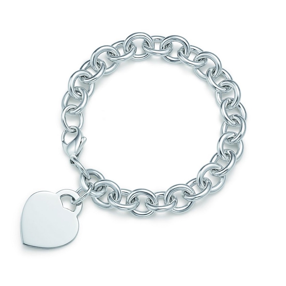 SOLD Tiffany & Co heart tag charm bracelet. DISCONTINUED